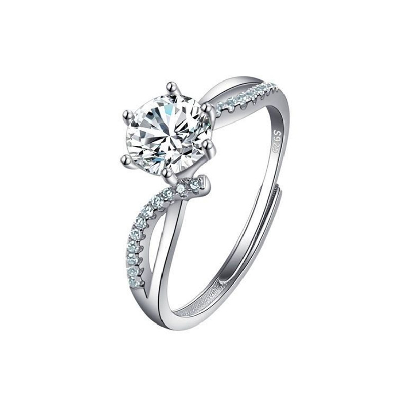 Imitation Moissan Diamond Ring for Women - Elegant Female Jewelry - Image 27