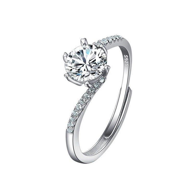 Imitation Moissan Diamond Ring for Women - Elegant Female Jewelry - Image 29