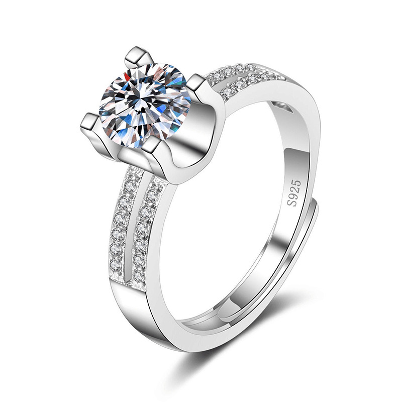 Imitation Moissan Diamond Ring for Women - Elegant Female Jewelry - Image 43