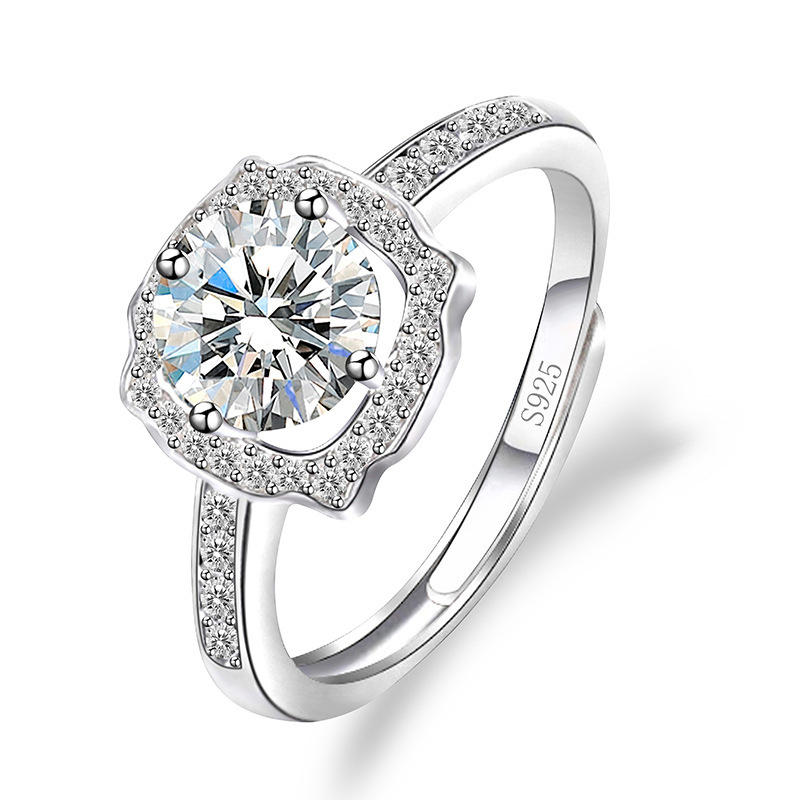 Imitation Moissan Diamond Ring for Women - Elegant Female Jewelry - Image 55