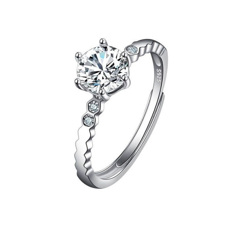 Imitation Moissan Diamond Ring for Women - Elegant Female Jewelry - Image 60