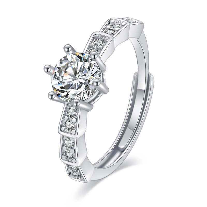 Imitation Moissan Diamond Ring for Women - Elegant Female Jewelry - Image 68