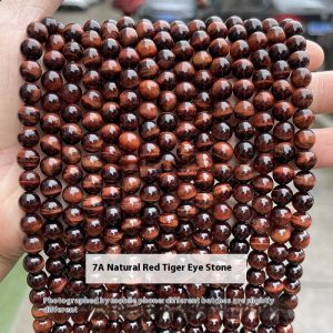 Tiger Eye Stone Loose Beads for DIY Jewelry Making Accessories