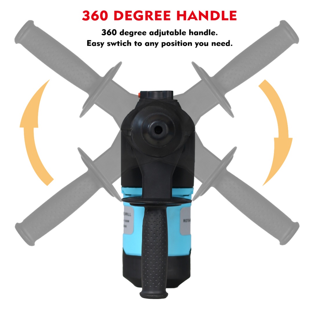 1100WSDS Rotary Hammer Drill - 3 Functionalities for Heavy-Duty Performance - Image 28