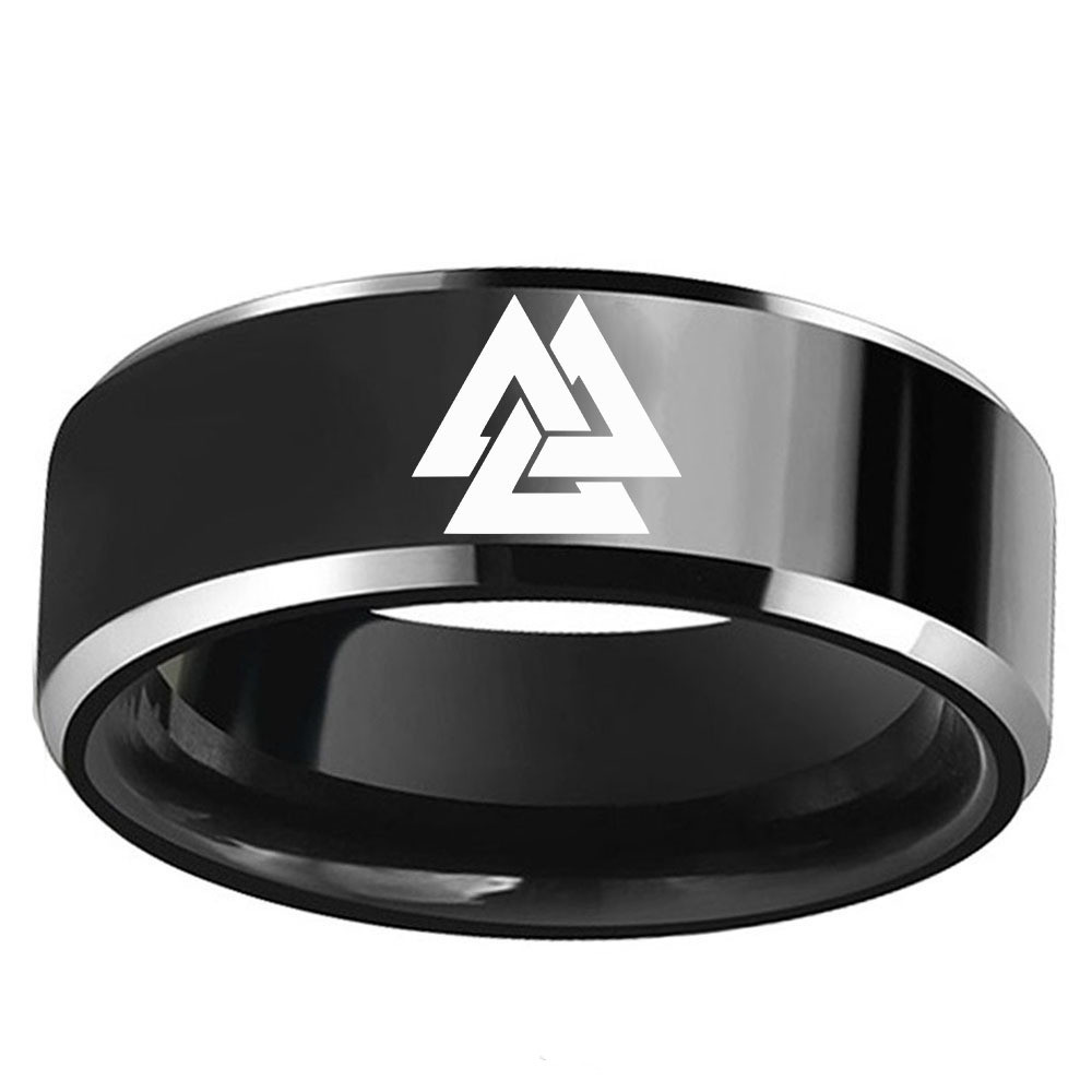 Viking Odin Symbol Ring in Durable Stainless Steel - Unique Norse Jewelry - Image 4