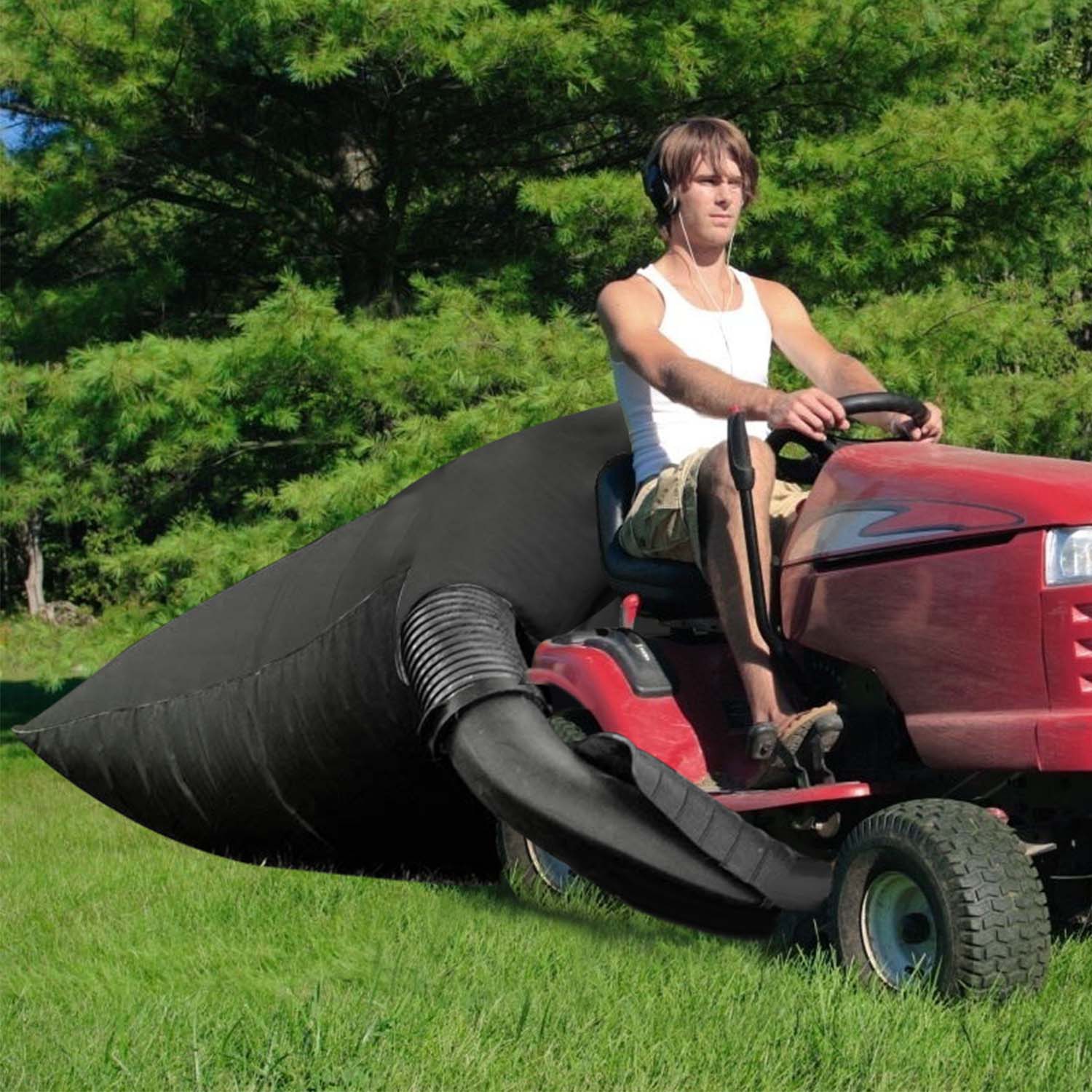 Lawn Tractor Leaf Collection Bag - Efficient Yard Cleanup Solution - Image 3