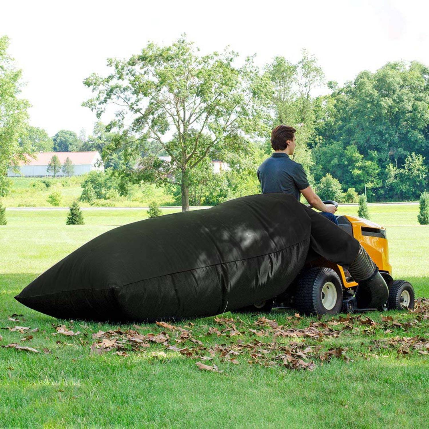 Lawn Tractor Leaf Collection Bag - Efficient Yard Cleanup Solution - Image 8