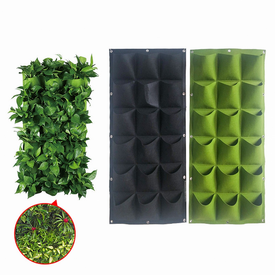 Vertical Wall-mounted Non-woven Felt Three-dimensional Planting Sack for Green Spaces - Image 2