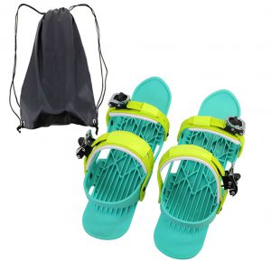 Portable Mini Ski Skates - Adjustable Short Skiboard Shoes for Snow Fun