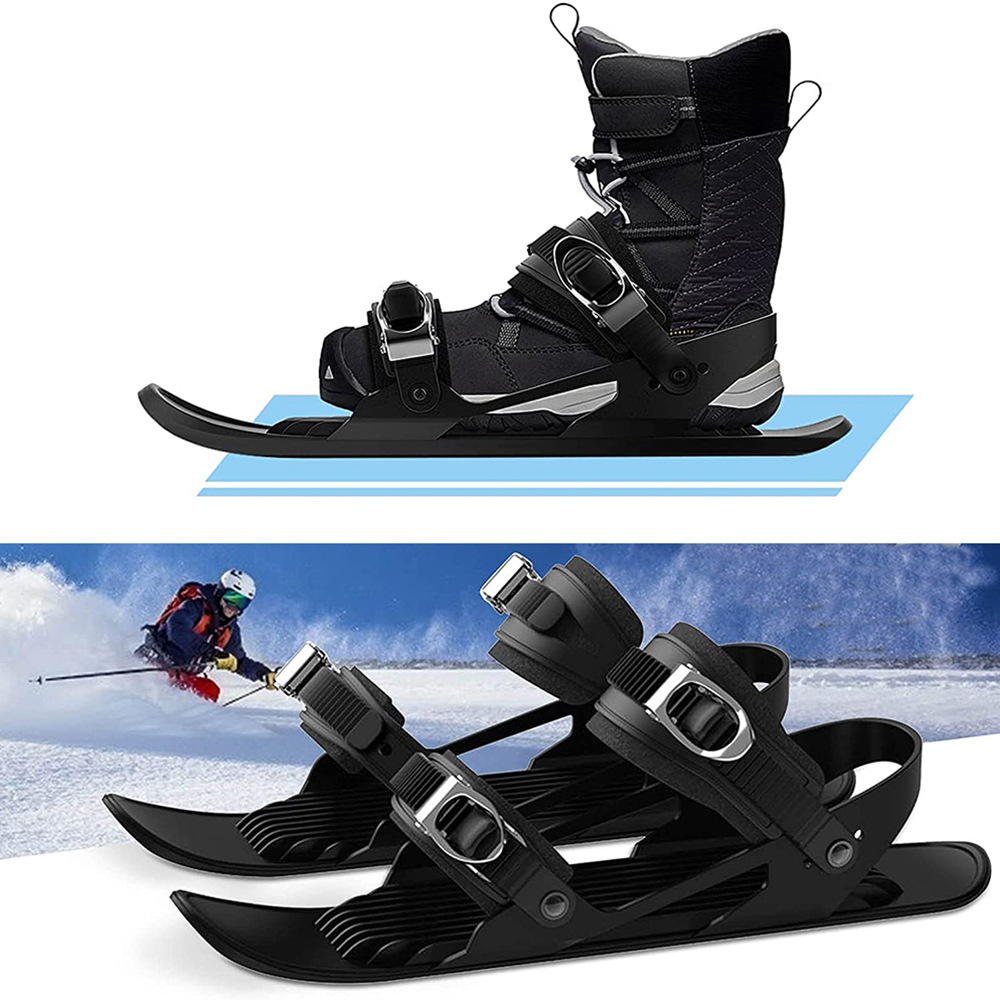 Portable Mini Ski Skates - Adjustable Short Skiboard Shoes for Snow Fun - Image 10