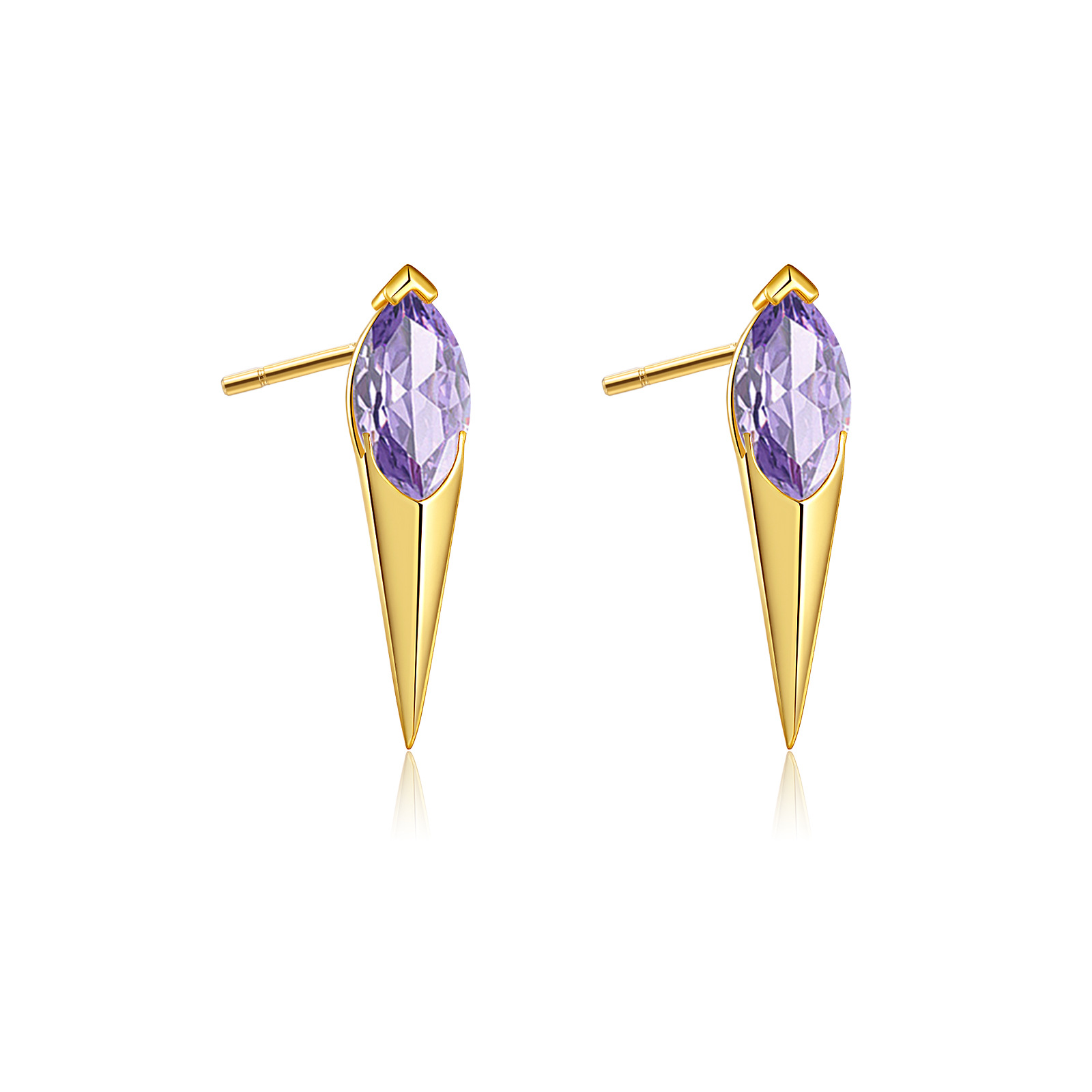 S925 Silver Vintage Rivet Stud Earrings - Geometric Niche Design - Image 2