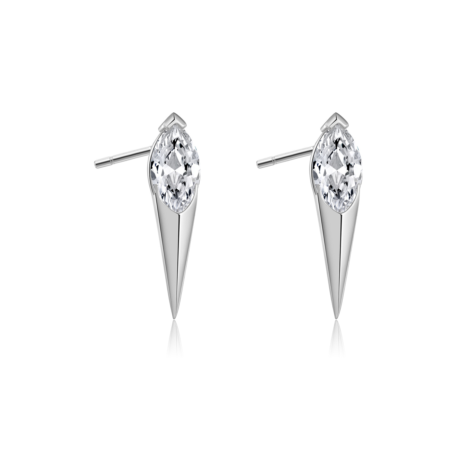 S925 Silver Vintage Rivet Stud Earrings - Geometric Niche Design - Image 9