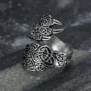 Asgard Handcrafted Adjustable Bear Paw Ring in Durable Stainless Steel