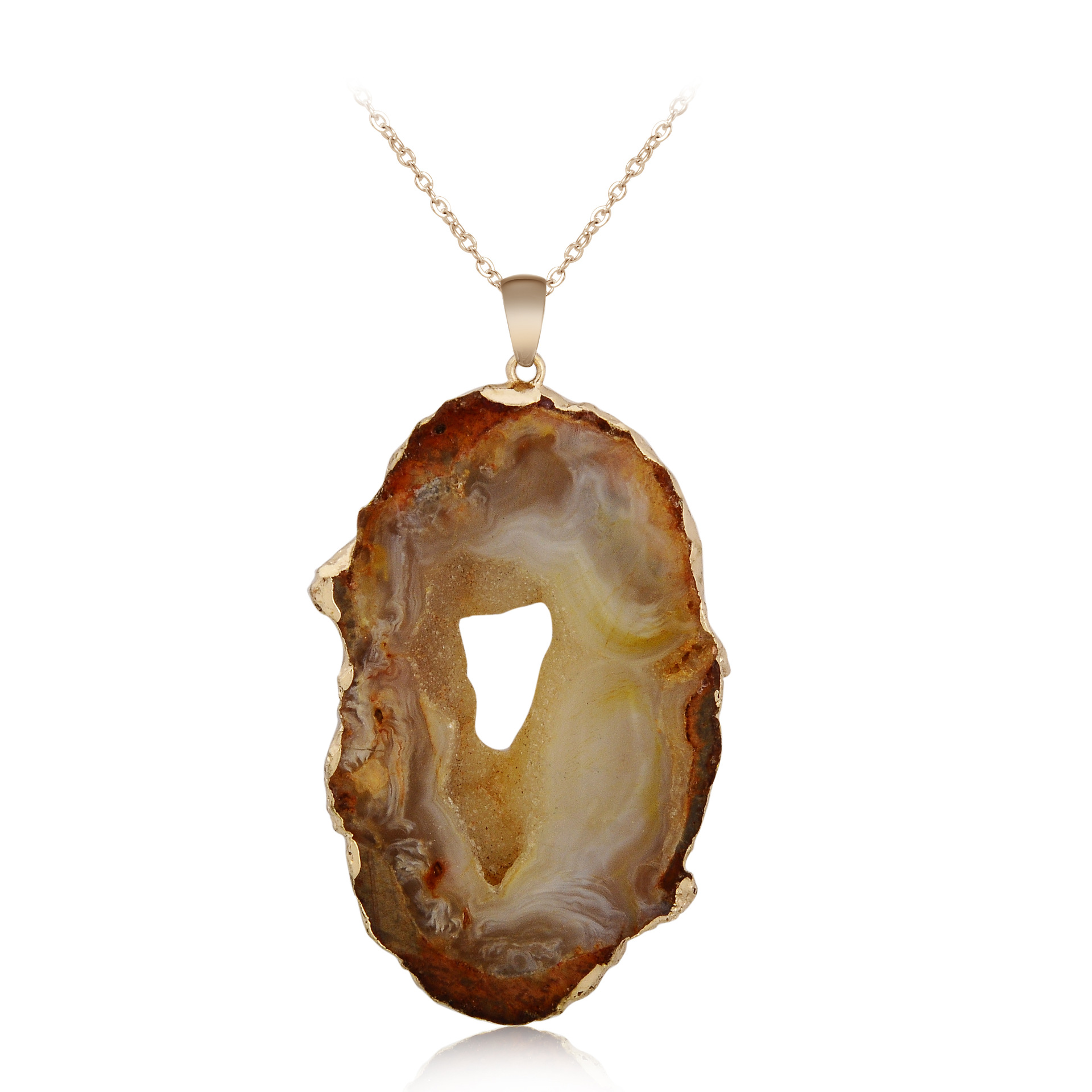 Elegant Natural Stone Pendant - Unique Jewelry for Every Occasion - Image 2