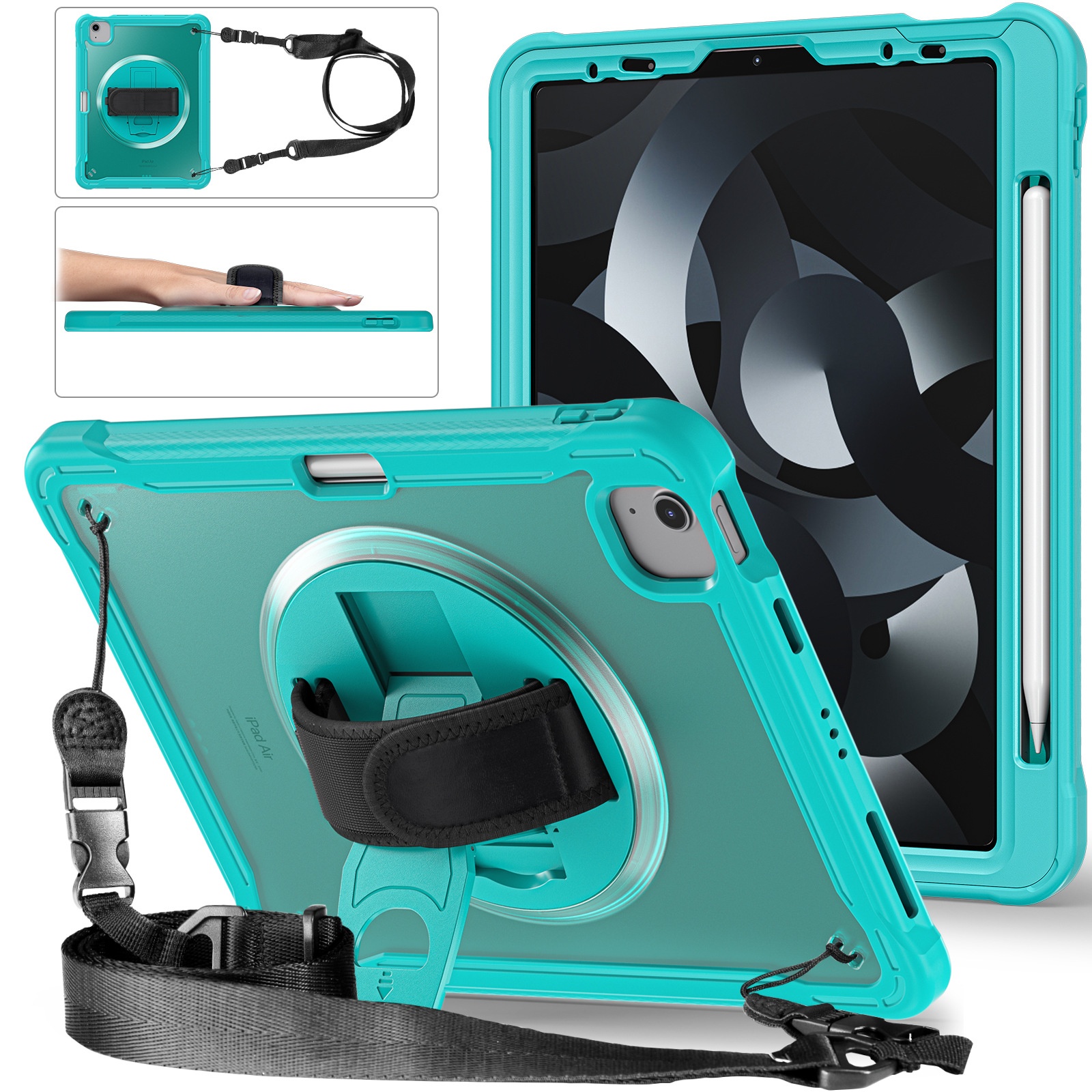 Versatile iPad Mini 6 Tablet Case with 8.3-Inch Rotating Stand - Image 11