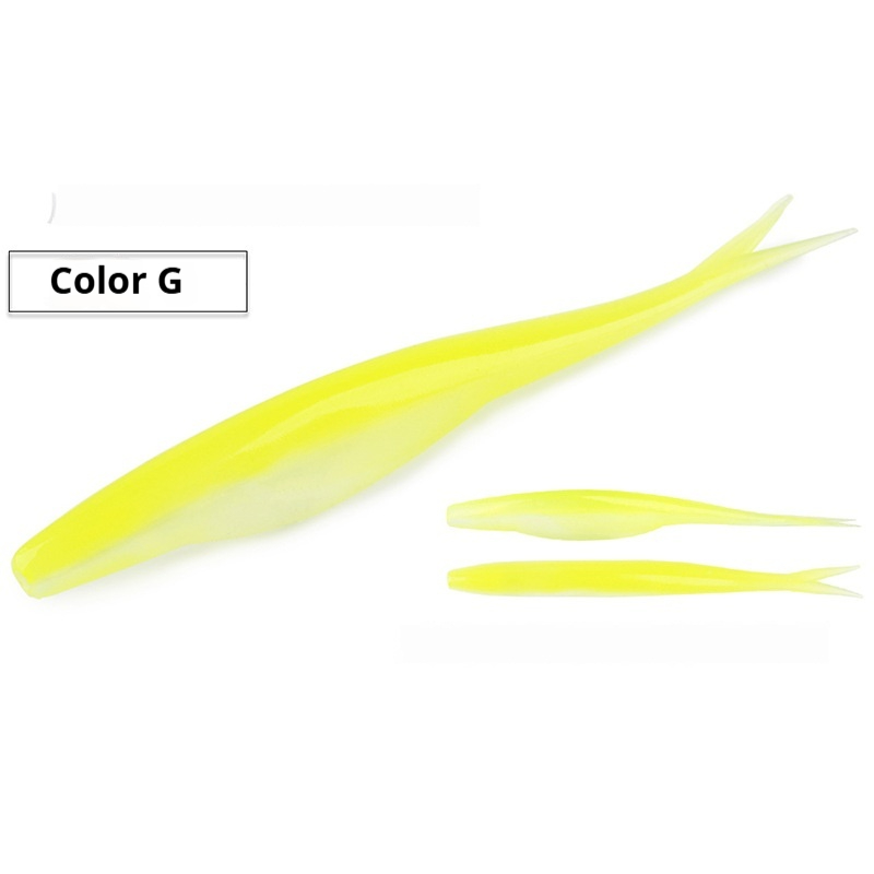 TPR Luer Soft Lure 6 G12cm - Vibrant Two-tone Design for Effective Fishing - Image 2