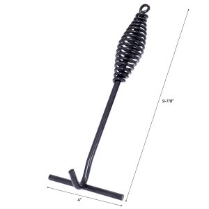 Outdoor Camping Deep Pot for Fireplace Cooking, Barbecue Baking & Campfire with Sturdy Leg Base