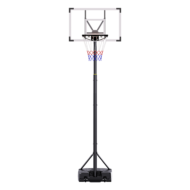 TotheCORE Adjustable Portable Basketball Stand 5.25-8.53 Ft Hoop & Goal with PC Backplate, Large Base, and Wheels - Image 2