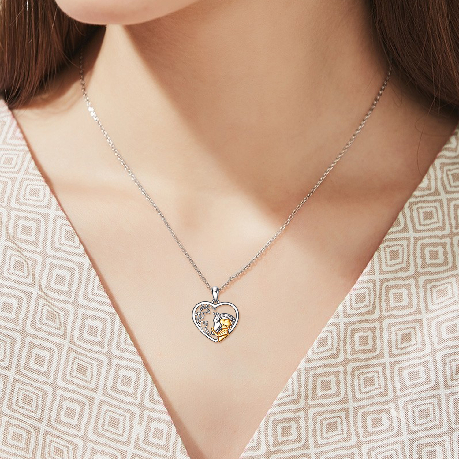 Horse Boys Girls Pendant Necklace - Photo Locket Jewelry Gift for Family - Image 2