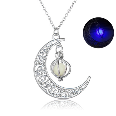 Fashion Moon Luminous Pendant Necklace - Natural Glowing Stone Healing Jewelry Gift for Women - Image 6