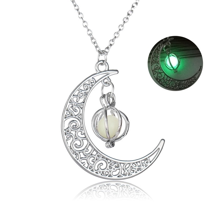Fashion Moon Luminous Pendant Necklace - Natural Glowing Stone Healing Jewelry Gift for Women - Image 8