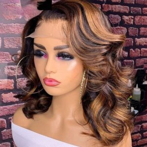 Split Lace Short Curly Synthetic Wigs - Mechanism for Effortless Style
