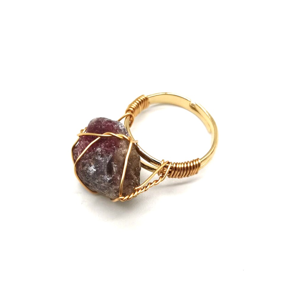 Unique Handcrafted Rough Stone Agate Ring with Personality - Image 6