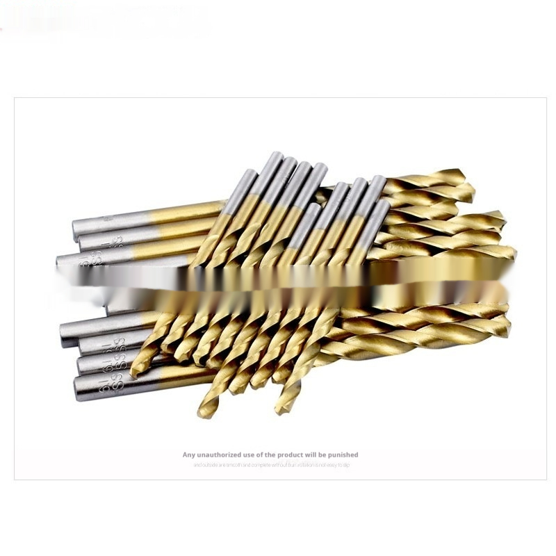 50PC Twist Drill Bit Sets 1-3mm H2 High Speed Steel with Titanium Coating - Ideal Woodworking Opening Tool Kit - Image 4
