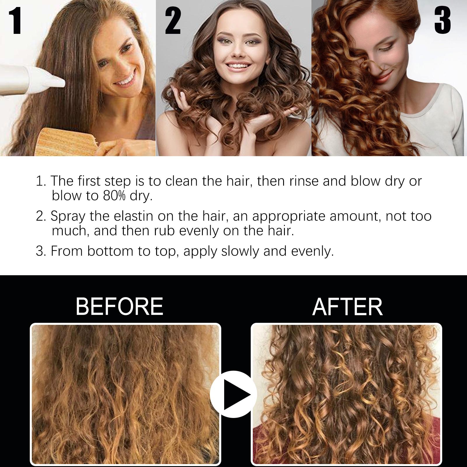 Volumizing Hair Setting Spray - Moisturizing Styling Spray with Niacinamide, Purslane Extract & Acetyl Glucosamine for Long-Lasting Hold & Fresh Fragrance, 100ml Gel Haircare - Image 5