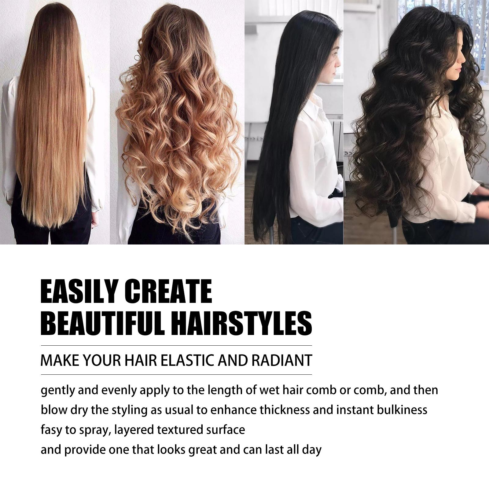 Volumizing Hair Setting Spray - Moisturizing Styling Spray with Niacinamide, Purslane Extract & Acetyl Glucosamine for Long-Lasting Hold & Fresh Fragrance, 100ml Gel Haircare - Image 8