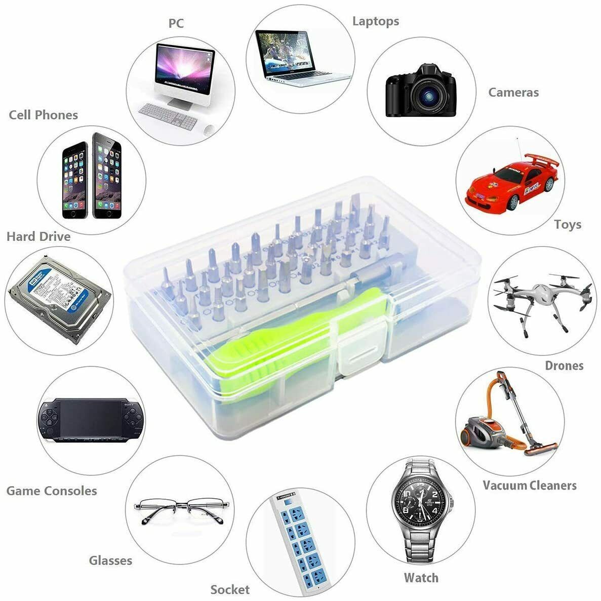 32 IN 1 Professional Magnetic Screwdriver Set - Torx Driver Repair Tool Kit - Image 6