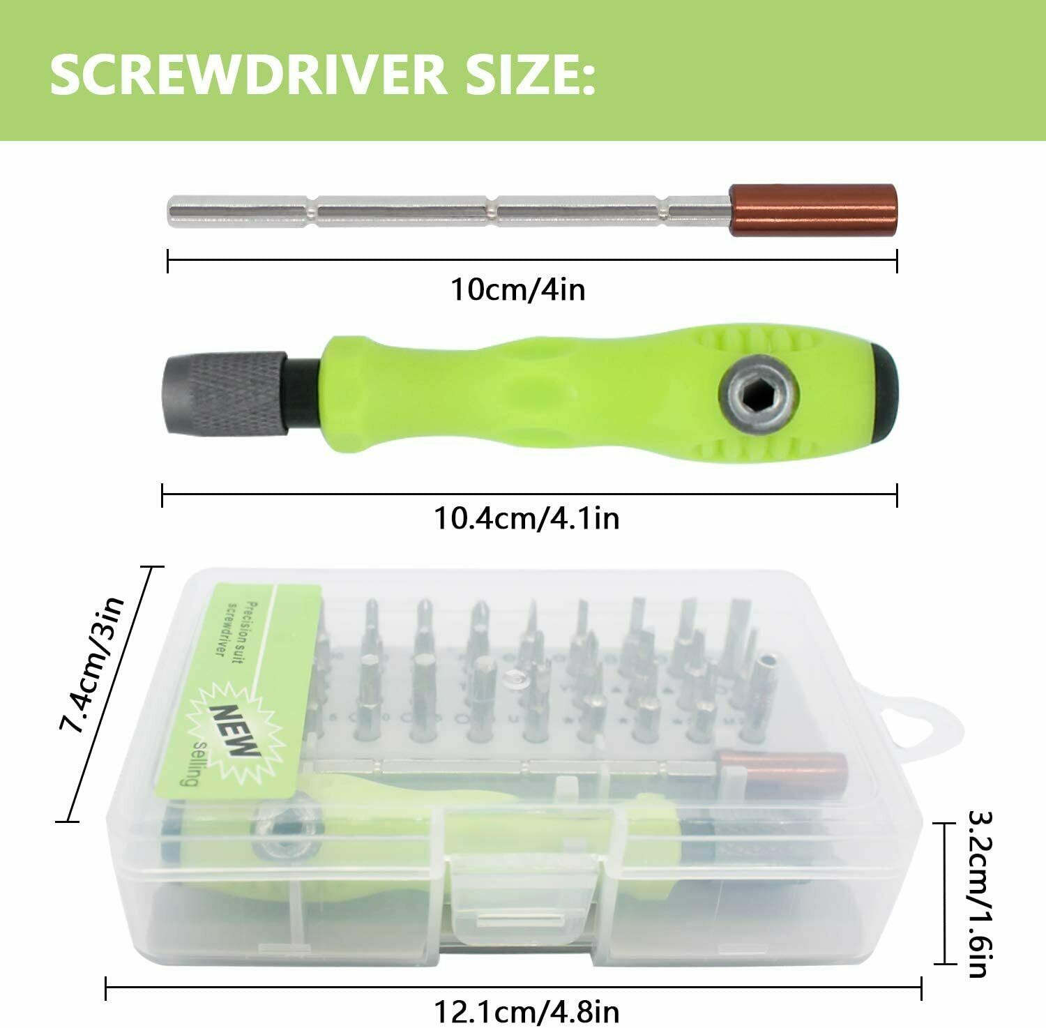 32 IN 1 Professional Magnetic Screwdriver Set - Torx Driver Repair Tool Kit - Image 9