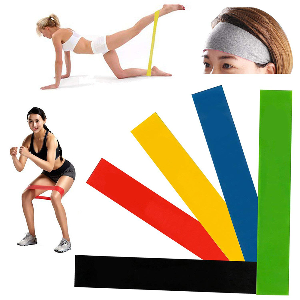 5-Level Resistance Yoga Training Rubber Bands - Elastic Exercise Bands - Image 13