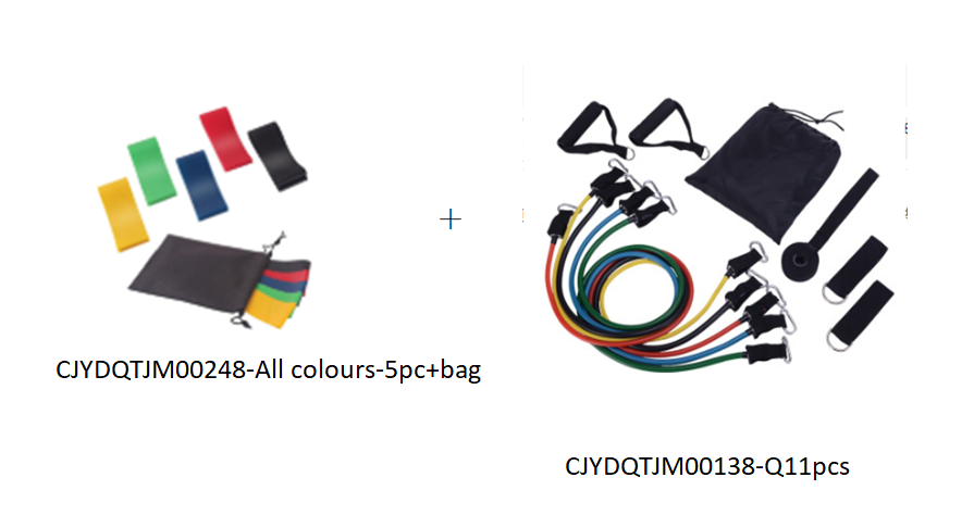 5-Level Resistance Yoga Training Rubber Bands - Elastic Exercise Bands - Image 16