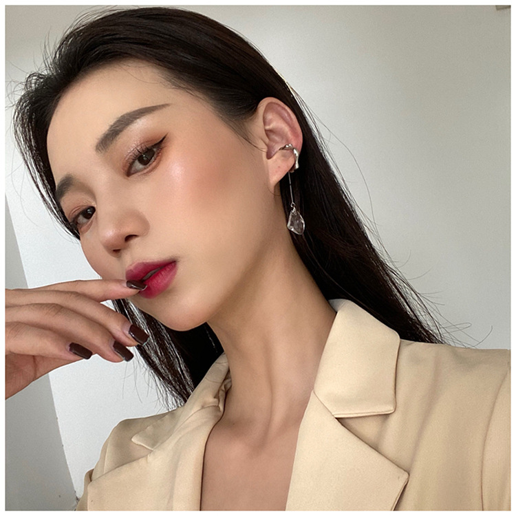 Vintage Crystal Tassel Clip-On Earrings – No Piercing Required - Image 3