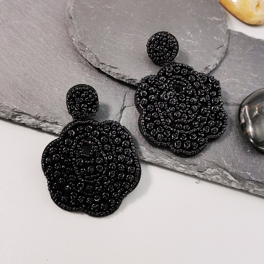 Artisan Women's Bead Flower Earrings – Handcrafted Elegance for Every Occasion - Image 10