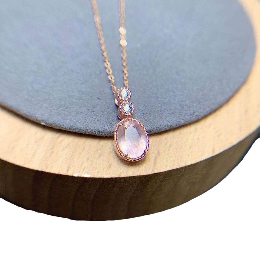 Carved High Definition Color Gemstone Women's Jewelry Ring and Pendant Set - Image 9