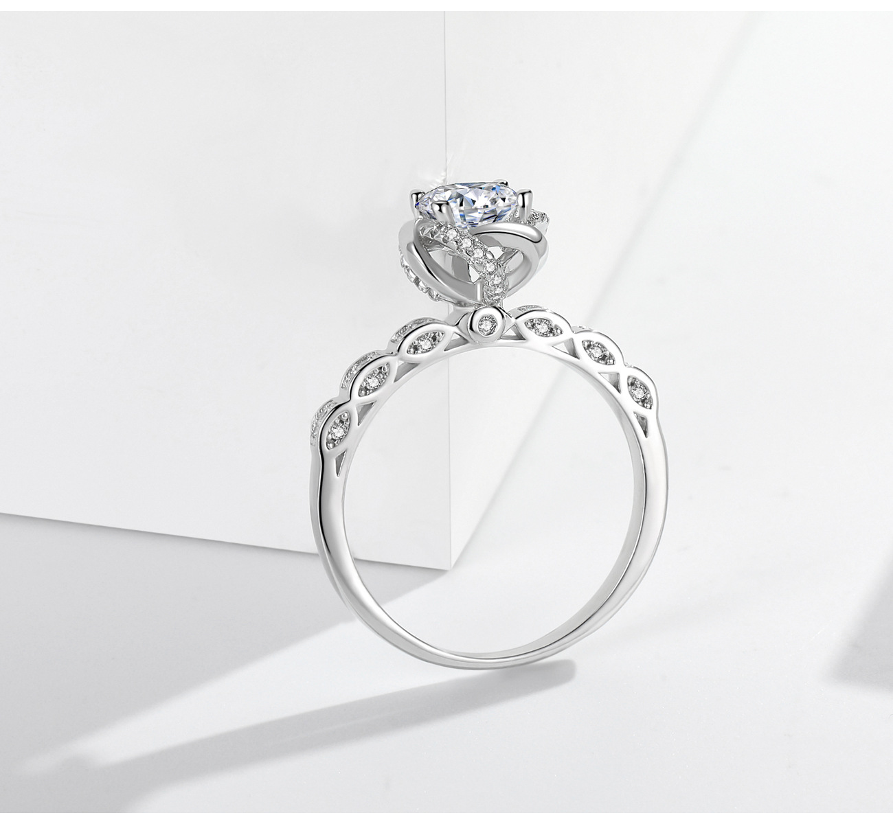 1 Carat Bud Rhinestone Ring for Women – Sparkling Elegance for Every Occasion - Image 2