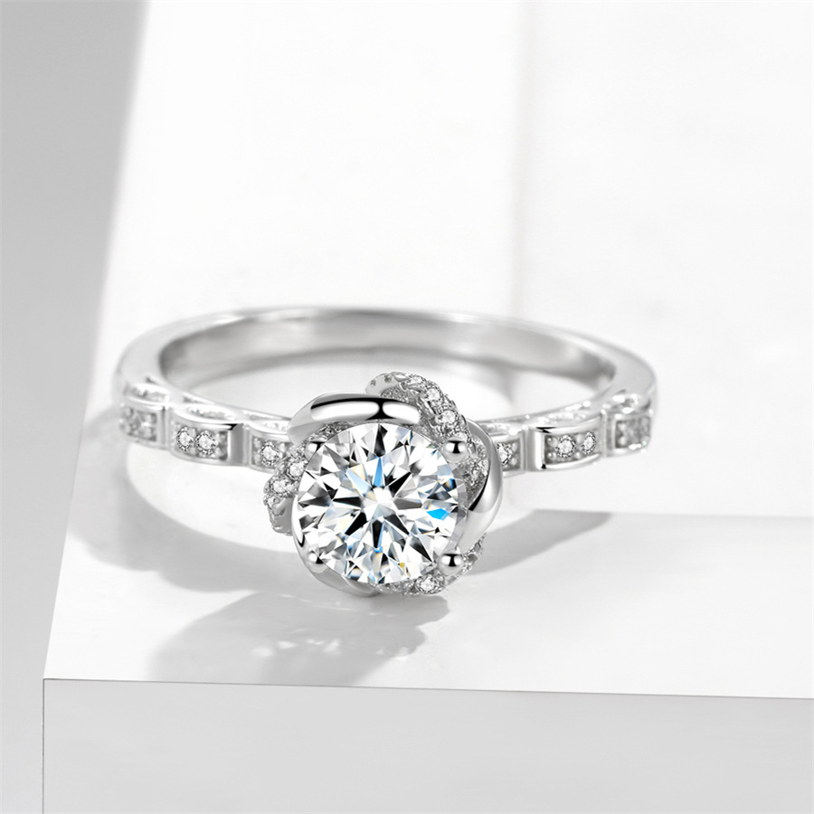 1 Carat Bud Rhinestone Ring for Women – Sparkling Elegance for Every Occasion - Image 4