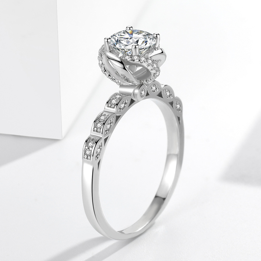 1 Carat Bud Rhinestone Ring for Women – Sparkling Elegance for Every Occasion - Image 7