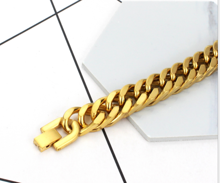 Stylish Titanium Steel Double Buckle Bracelet for a Modern Look - Image 6