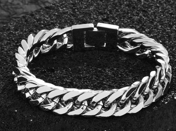 Stylish Titanium Steel Double Buckle Bracelet for a Modern Look - Image 7