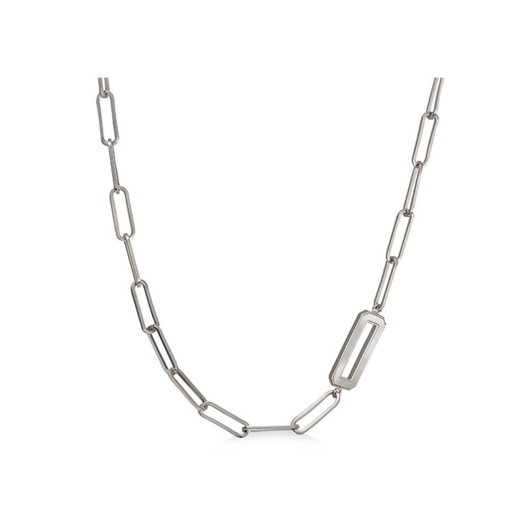 Elegant Women's Retro White Shell Buckle Necklace - High-End Fashion Statement - Image 6