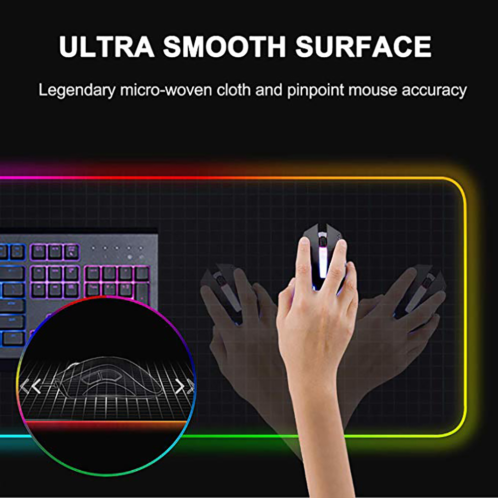 Extra Large Shiny LED Mouse Pad - Illuminate Your Gaming Experience - Image 5