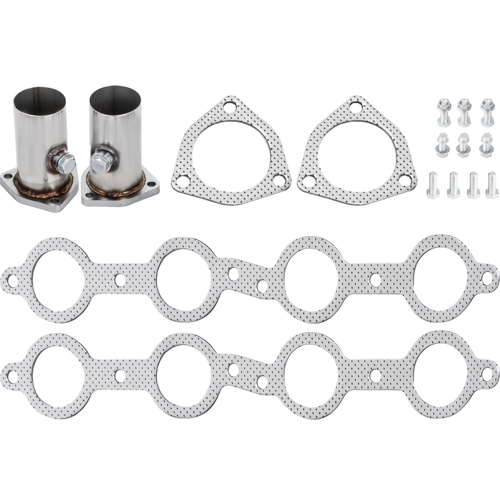 VEVOR 1 3/4" Stainless Steel Exhaust Turbo Header Set - Shorty LS Swap Exhaust Manifold for Chevy LS1, LS2, LS3, LS6, LS10 SUV/Truck Car - Image 7