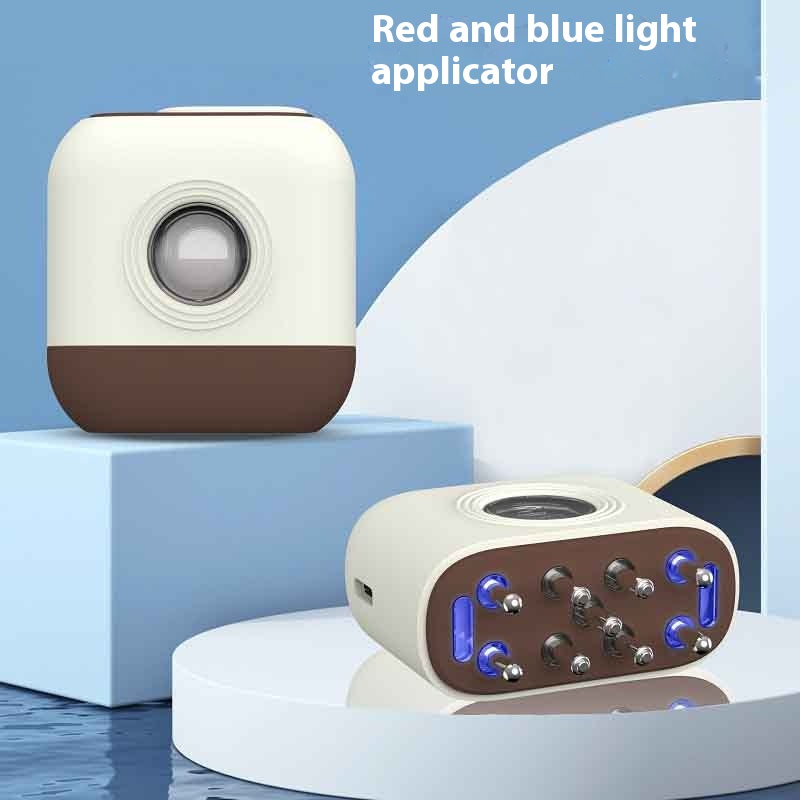 Red Blue Light Microcurrent Scalp Medicine Device - Head Massage Care Comb