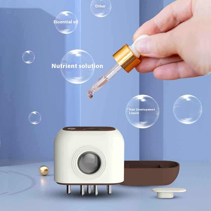 Red Blue Light Microcurrent Scalp Medicine Device - Head Massage Care Comb - Image 2