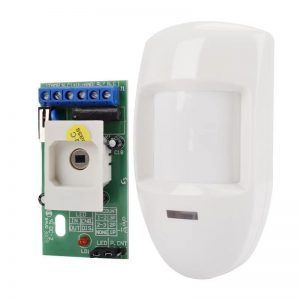 Wired PIR Motion Sensor Passive Infrared Detector for Wall-Mounted Home Security Alarm System