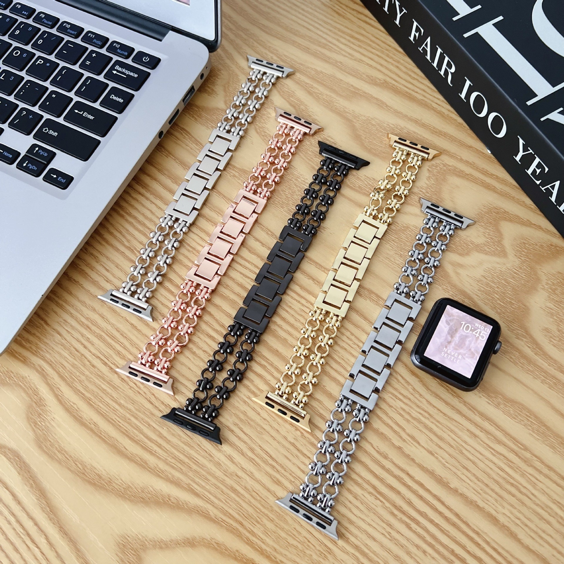 Elegant Chinese Metal Circle Watch with Double Chain Design - Image 15