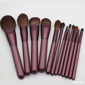 12 Small Grape Beginner Makeup Brush Sets for Flawless Application